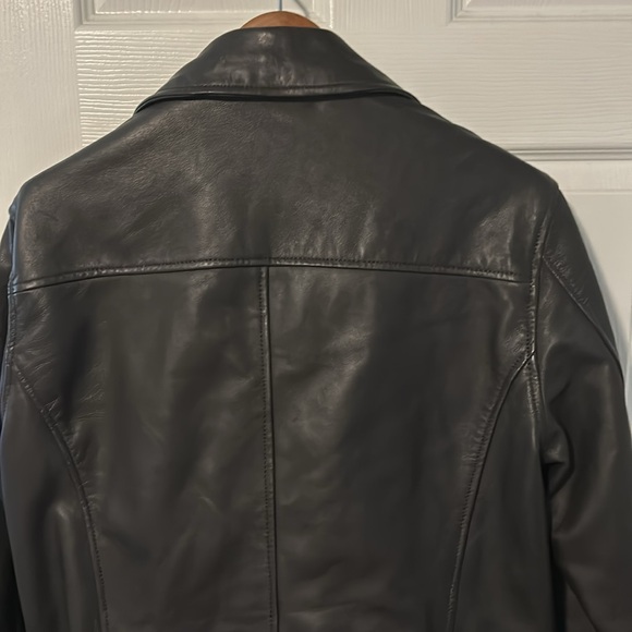 Guess mens leather jacket large - Dark Brown - Picture 7 of 13